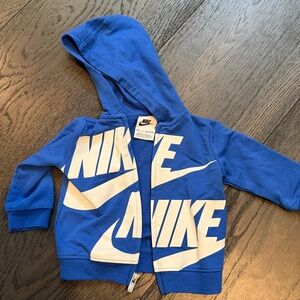Nike Baby Blue Zip-Up Hoodie